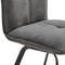 Armen Living Rylee Dining Room Accent Chair in Charcoal Fabric and Black Finish, PK2 LCRYSICHA - alternate 6